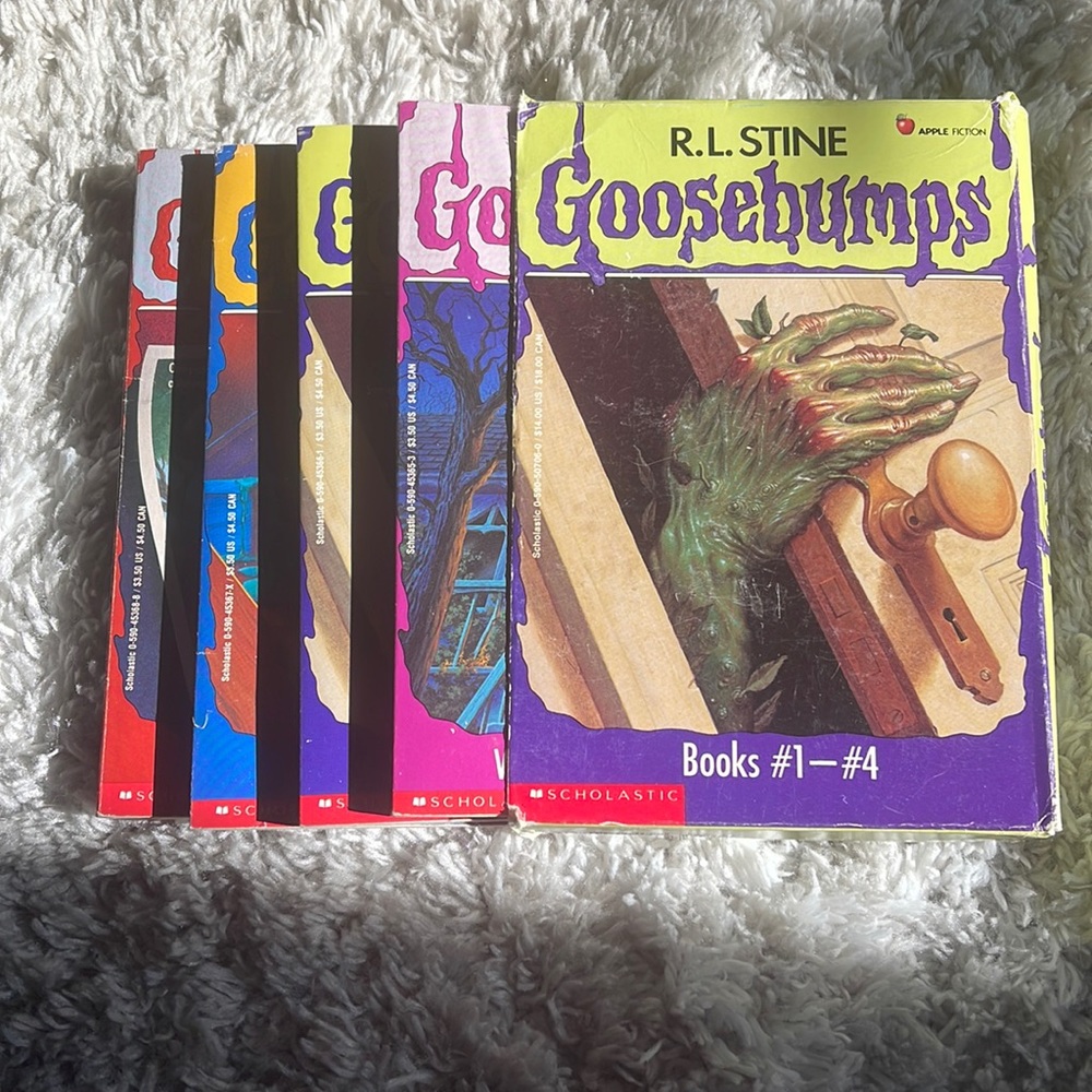 R.L. Stine Goosebumbs collection Books 1-4 circa 1992